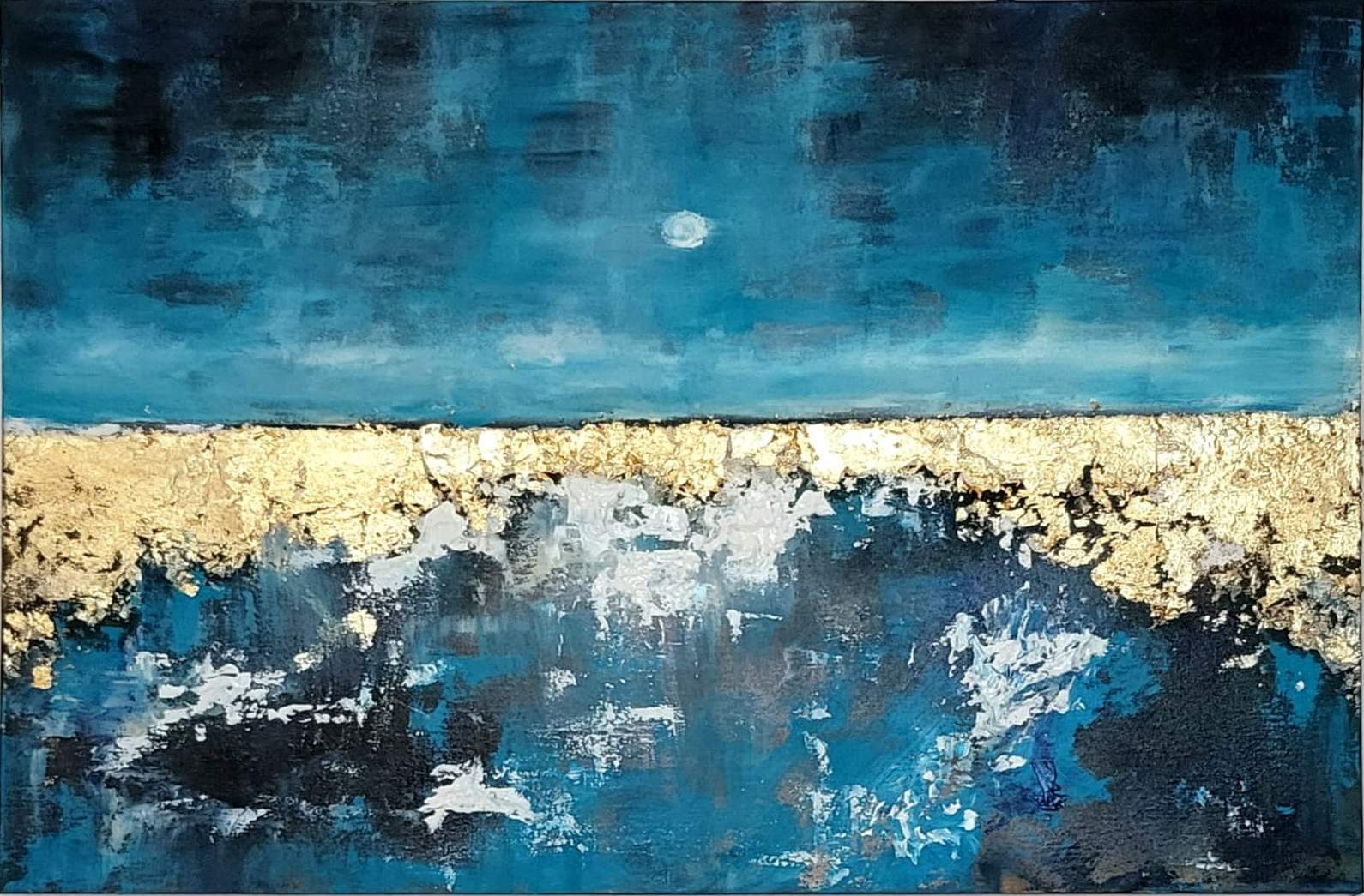 ArteDiAlina.com painting: The beauty of the blue dark